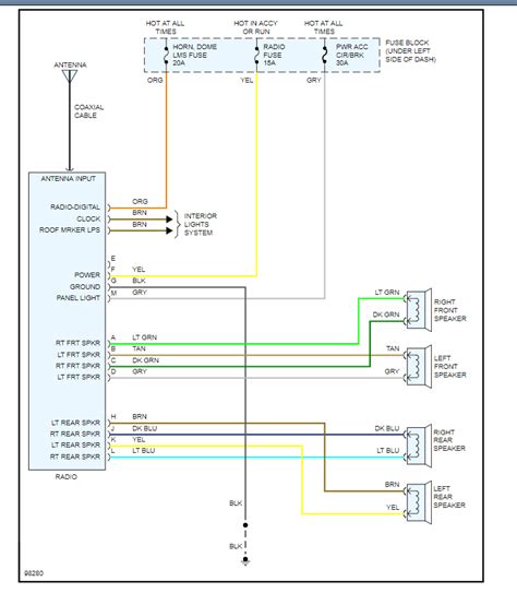 1998 chevy silverado radio wiring diagram